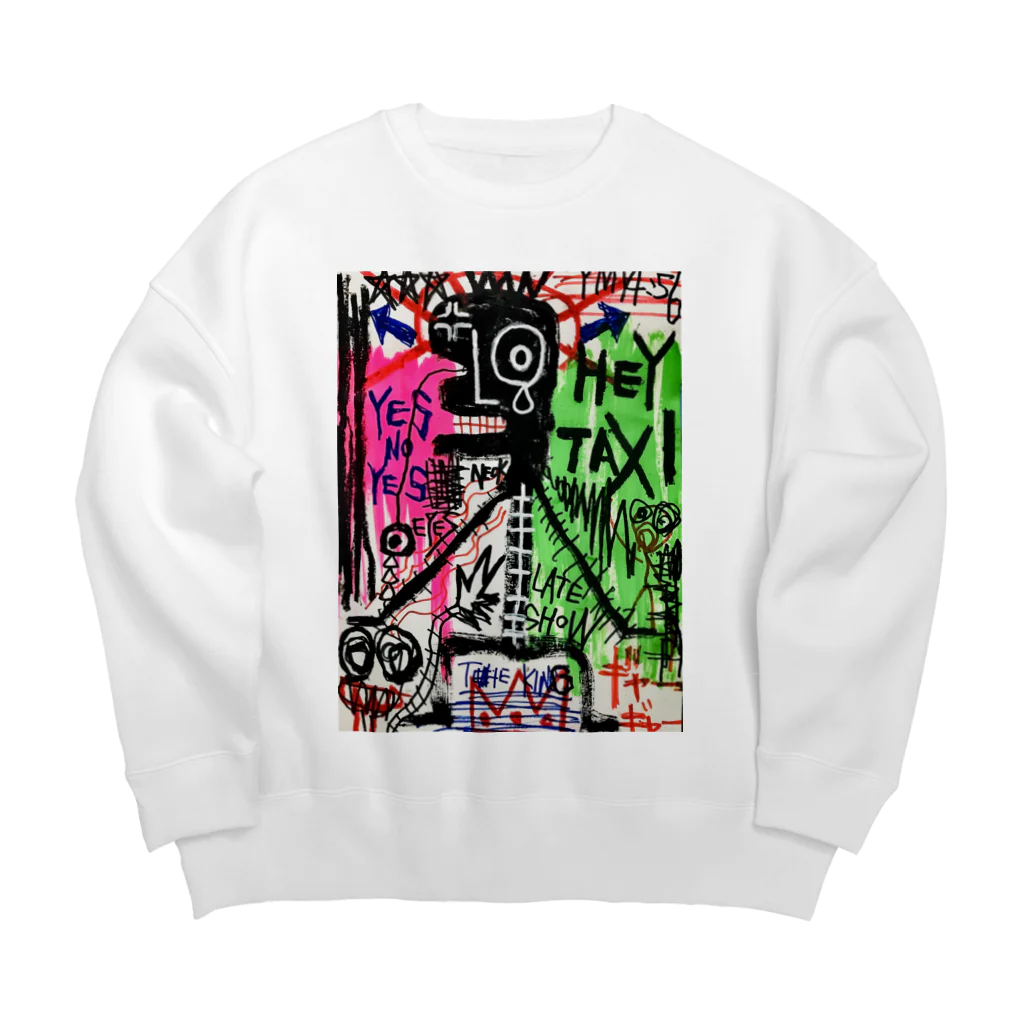 Tomoya Satoのextreme scream Big Crew Neck Sweatshirt