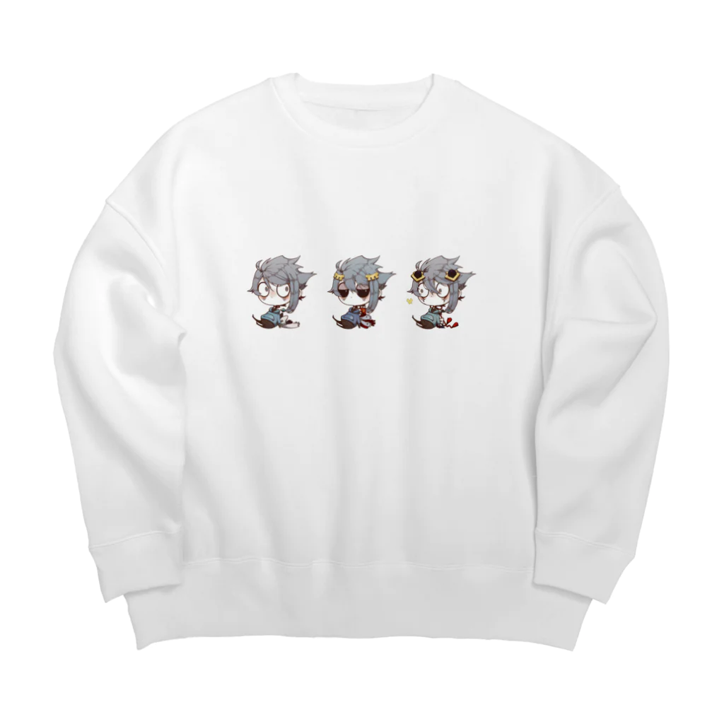 ©lock/創作雑多絵の漂う船幽霊たち Big Crew Neck Sweatshirt