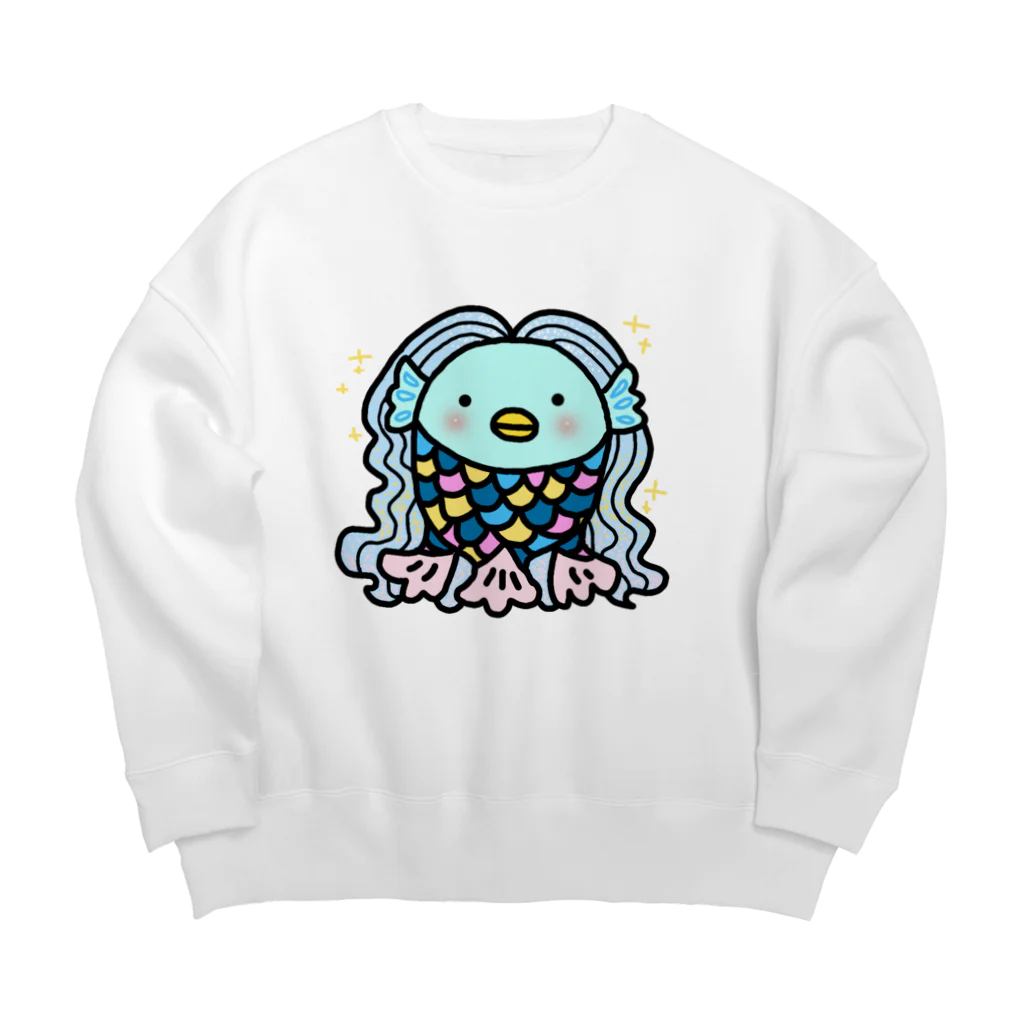 あきょり。のアマビエちゃま Big Crew Neck Sweatshirt