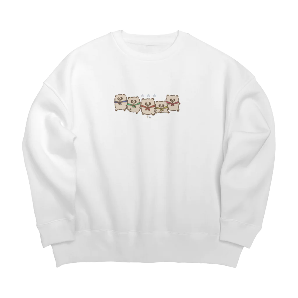 ジーナショップ(たぬき多め)のゴレンジャーたぬき Big Crew Neck Sweatshirt