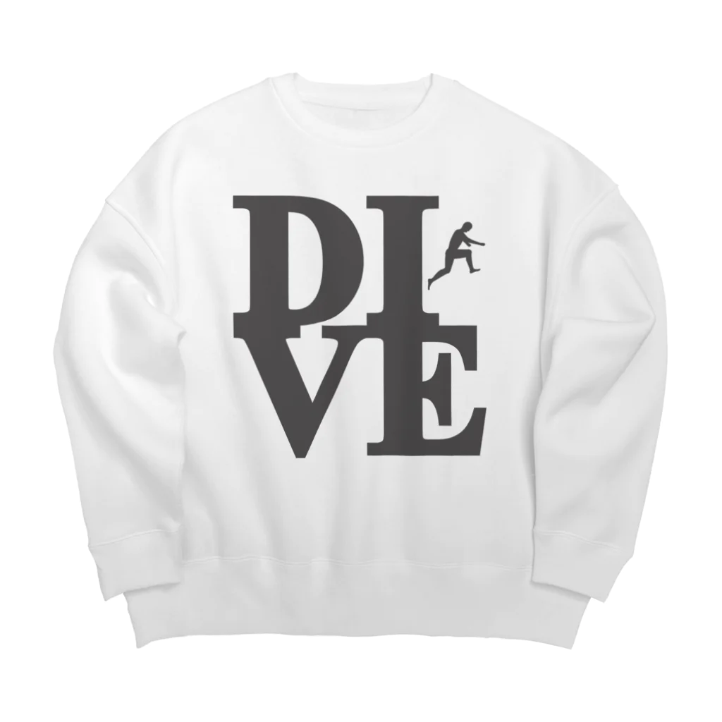 Plastic-Earthの"Dive" POP-ART風 Big Crew Neck Sweatshirt