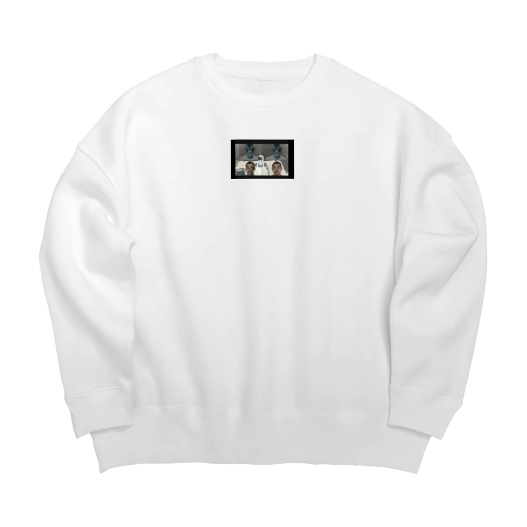 ETKH ＄toreの四隅で様子見バーロー Big Crew Neck Sweatshirt