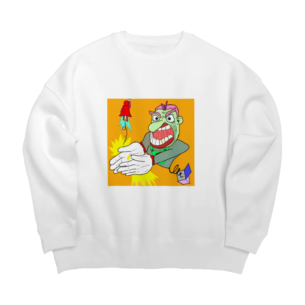 Taco Allergy のアメリカンジョークさん Big Crew Neck Sweatshirt