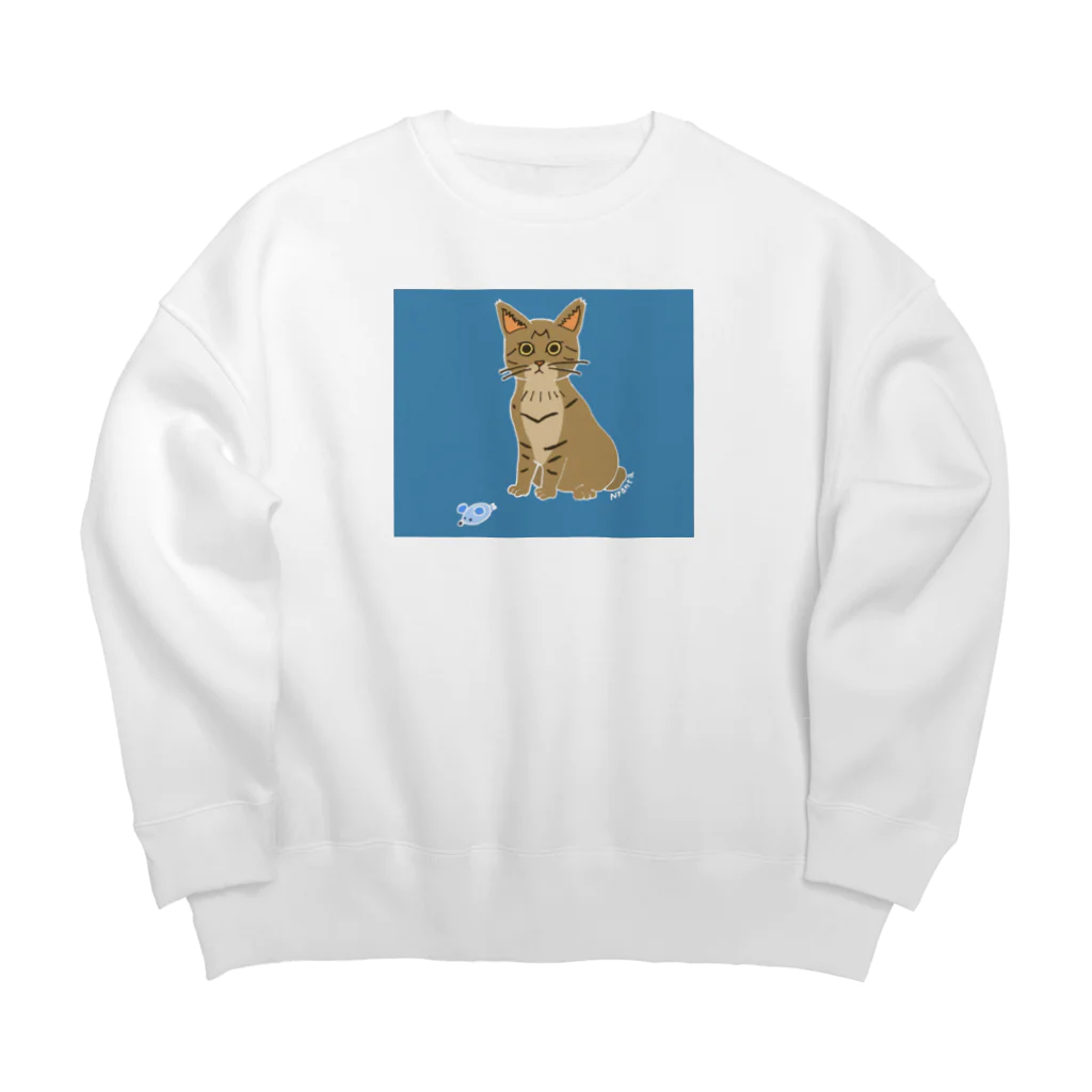 猫は正義のねずみはどこ？ Big Crew Neck Sweatshirt