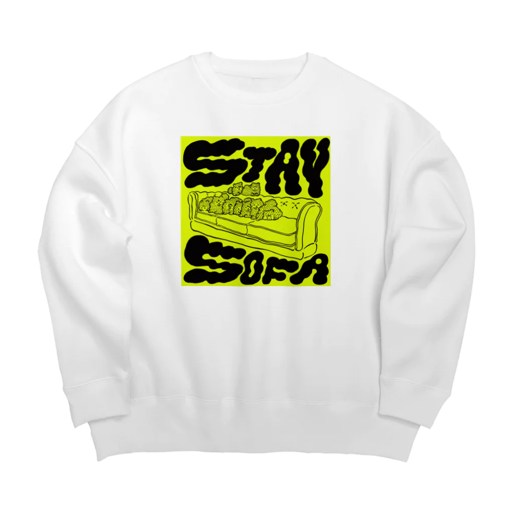 GEEKS COUNTER ATTACKのSTAY SOFA(yellow) Big Crew Neck Sweatshirt