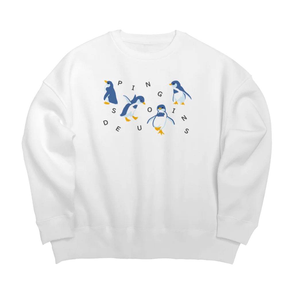 satomimitsukiのDes Pingouins~ペンギン達～ Big Crew Neck Sweatshirt