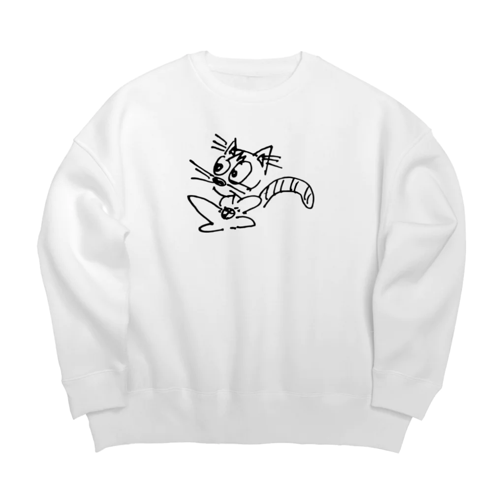 icccchiiiiのこてつ Big Crew Neck Sweatshirt