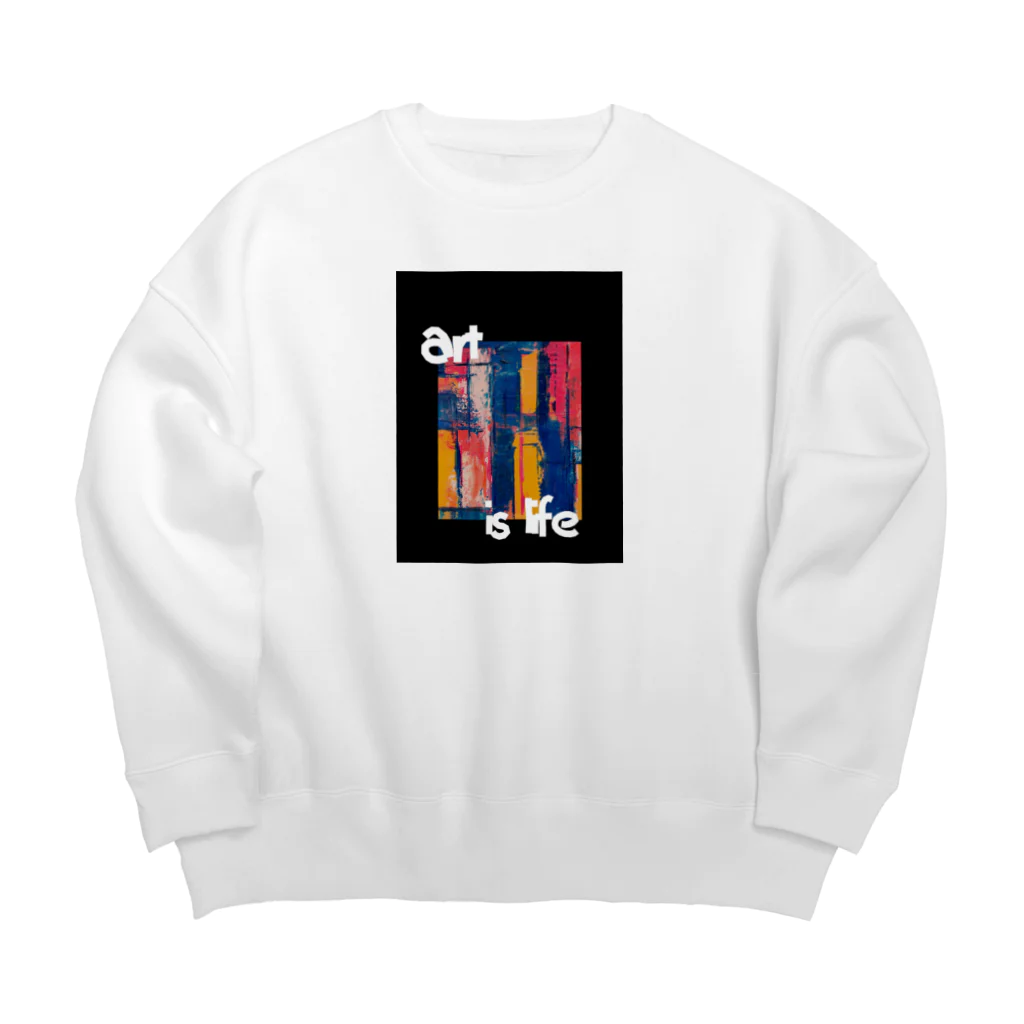 SaiyaHatanakaのart is life Big Crew Neck Sweatshirt