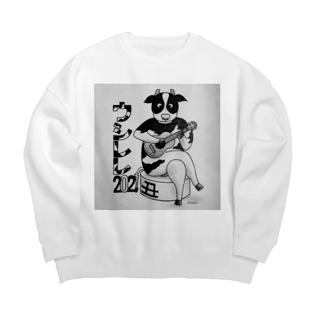 39Sの干支 ウシレレ Big Crew Neck Sweatshirt