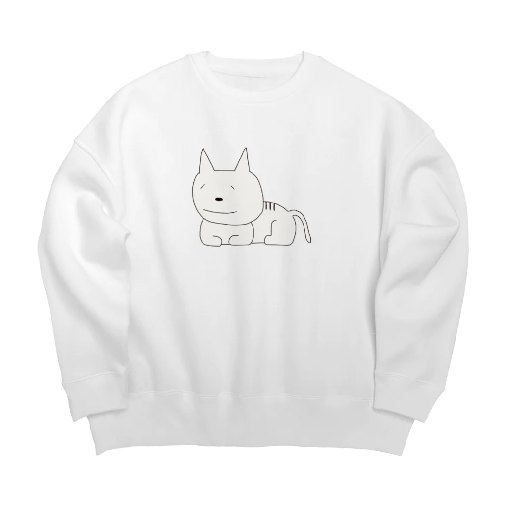 konishi_のこにしねるねこ Big Crew Neck Sweatshirt