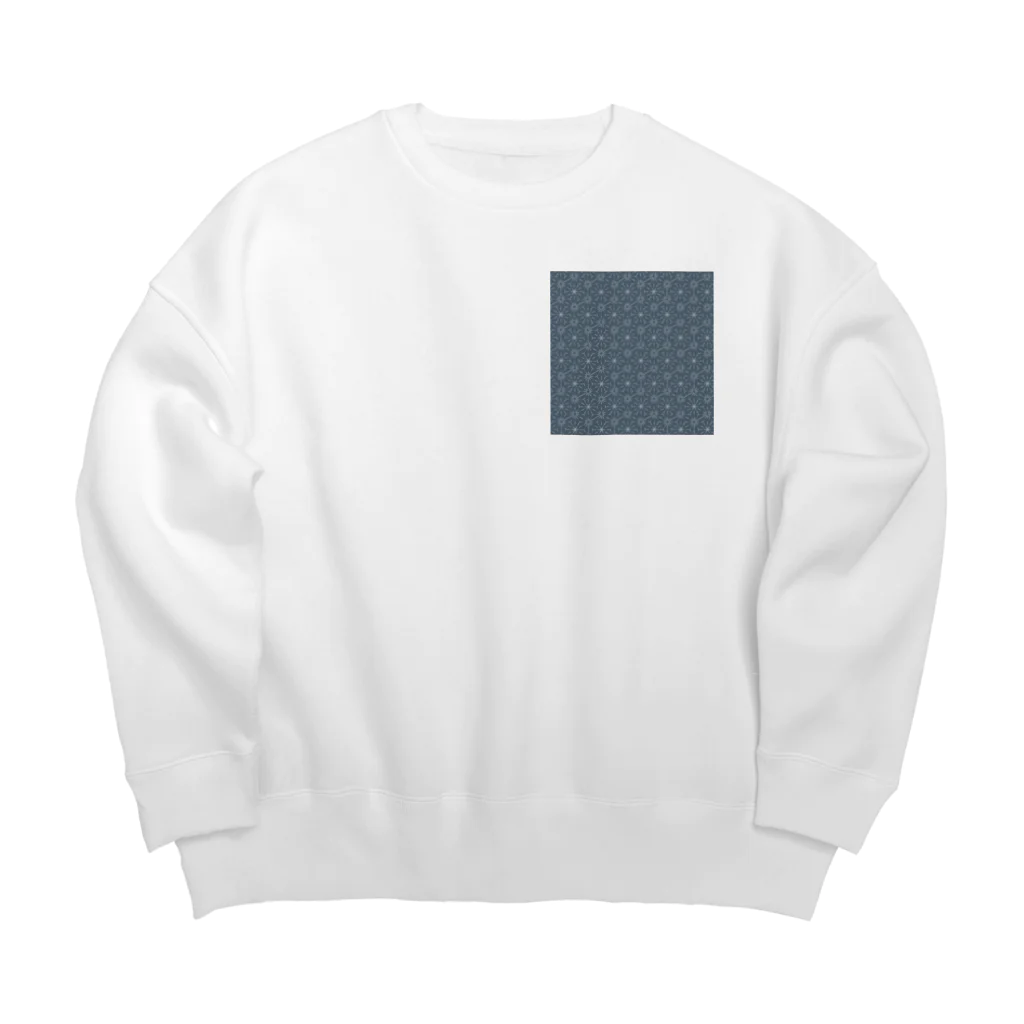 usagiの麻の葉模様 Big Crew Neck Sweatshirt