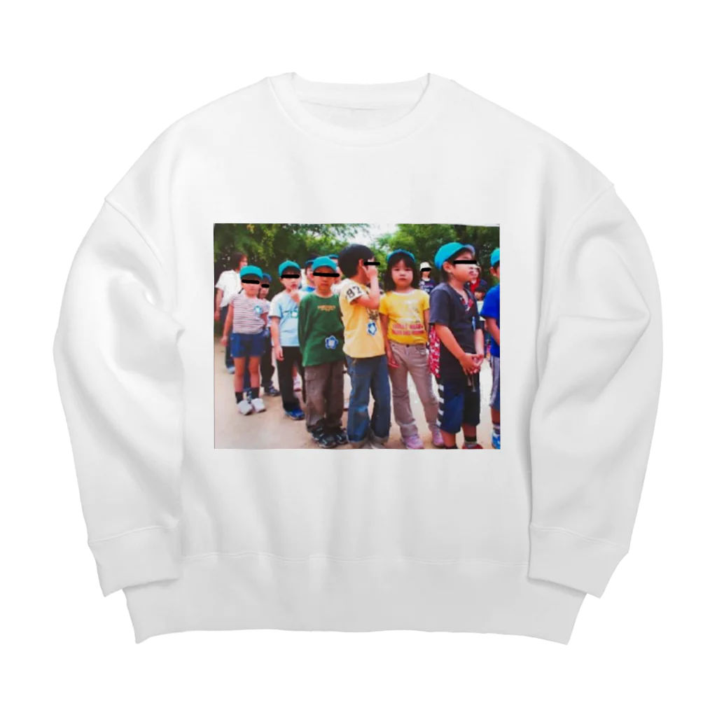 私とミニチュアダックスフンドの輝 Big Crew Neck Sweatshirt