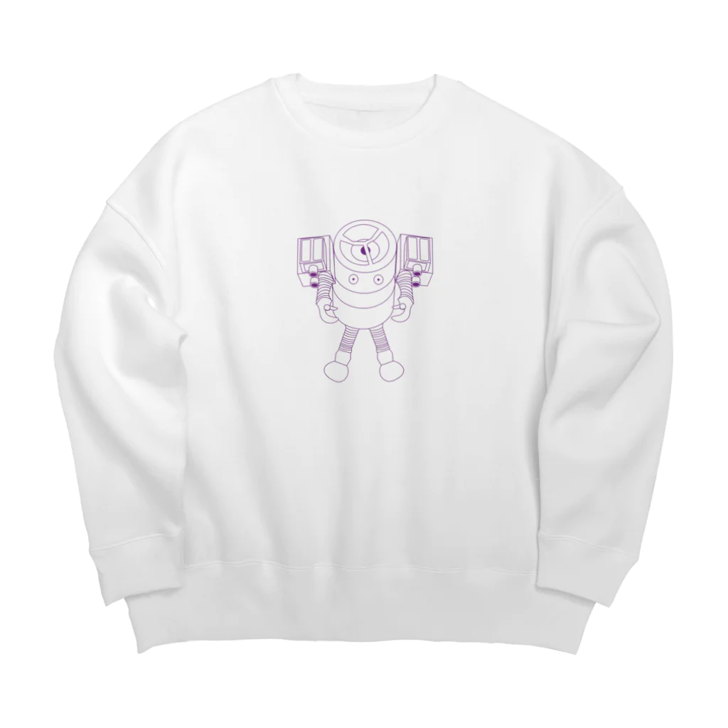 haragのハイブリッドくん Big Crew Neck Sweatshirt