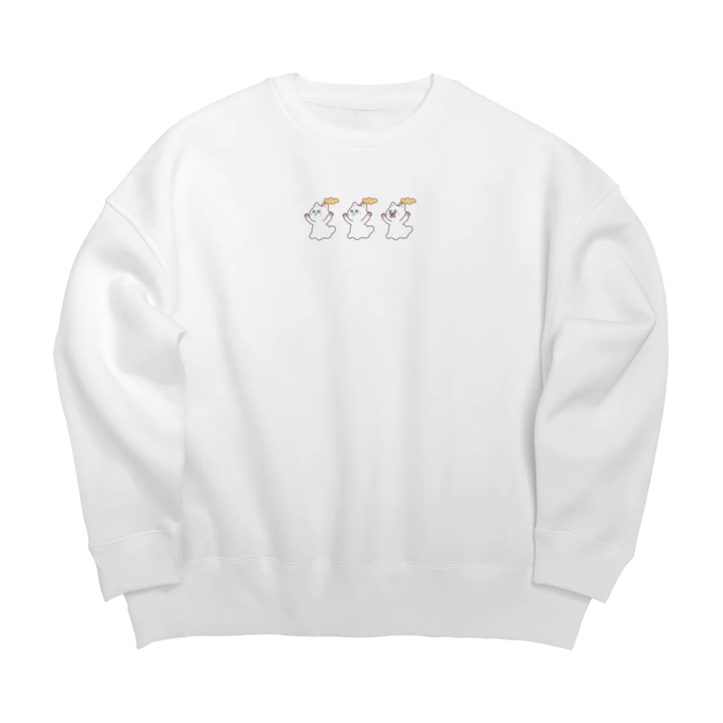 あげいもやさんのえいりあんきゃっつ3 Big Crew Neck Sweatshirt