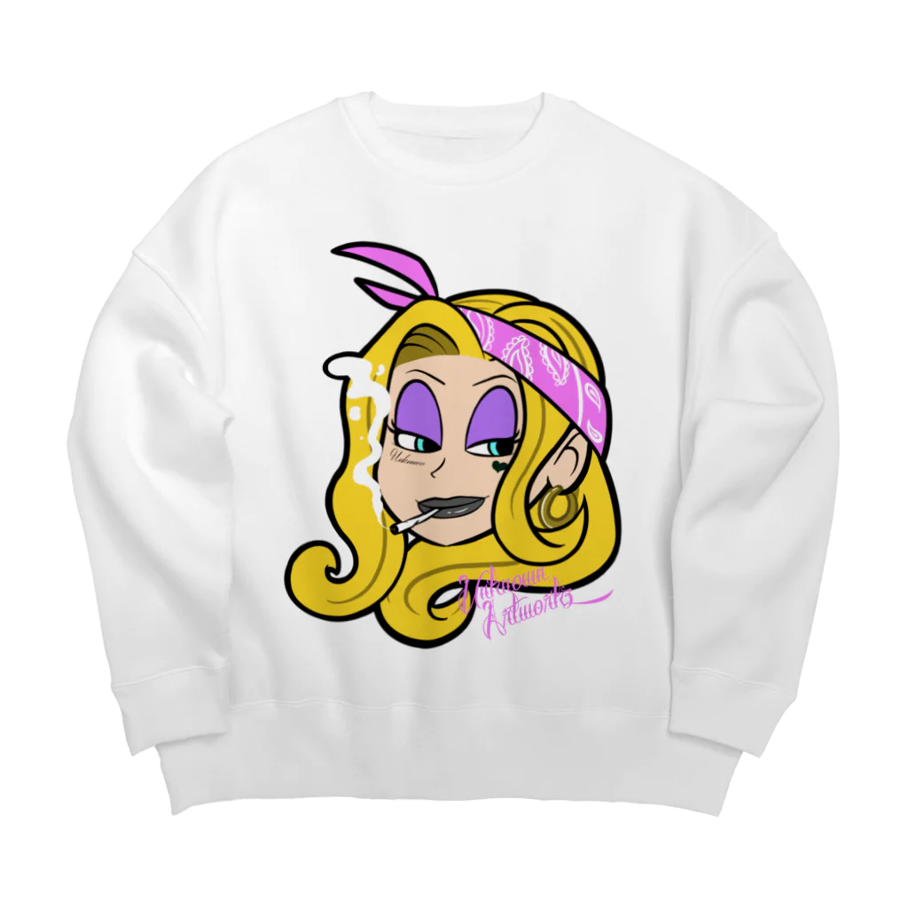 UNKNOWNARTWORKZのUnknown G girl  Big Crew Neck Sweatshirt