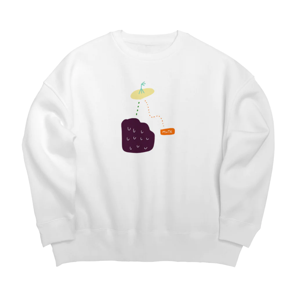 イエネコのミュートする Big Crew Neck Sweatshirt