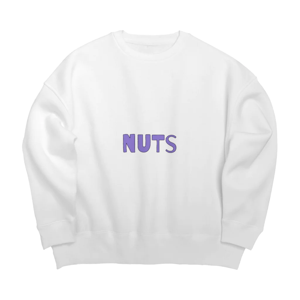 ill nutsのnuts 紫 Big Crew Neck Sweatshirt