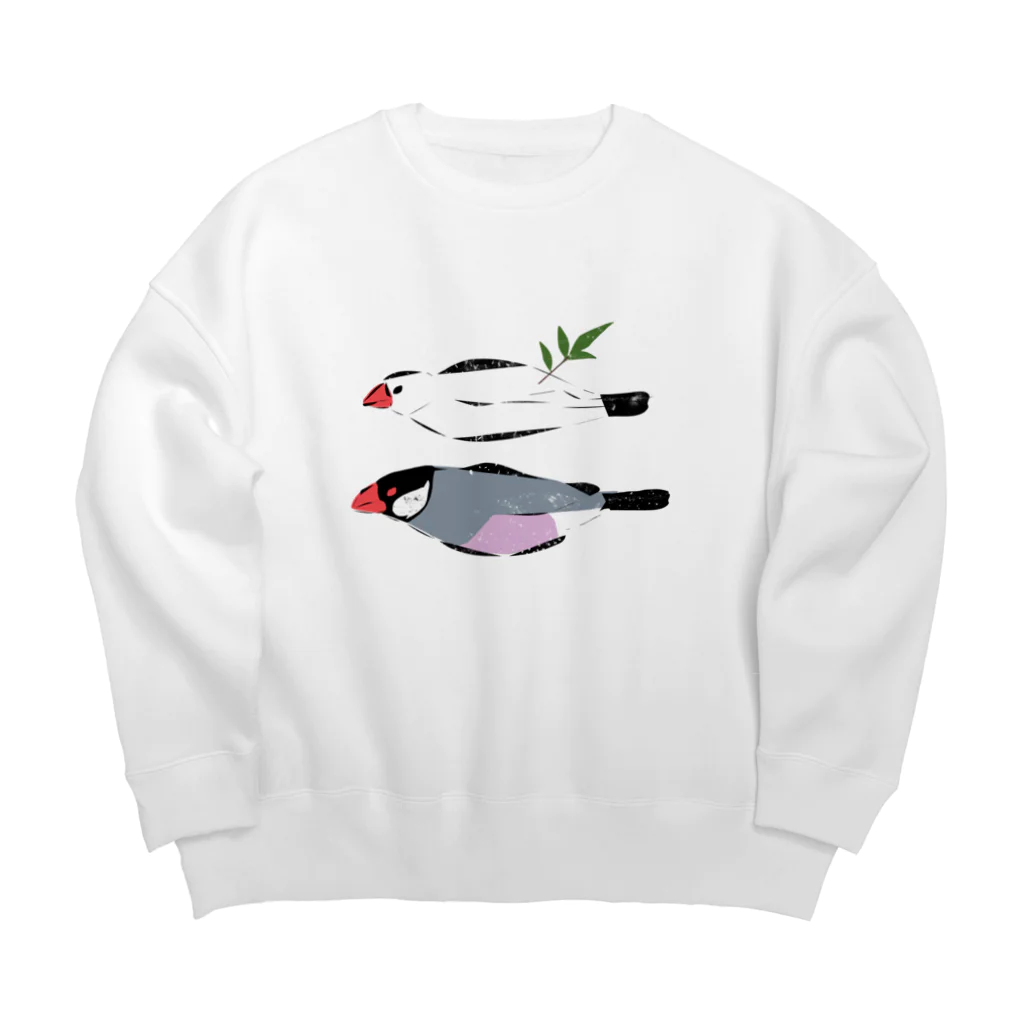 EASEのひもの文鳥 Big Crew Neck Sweatshirt