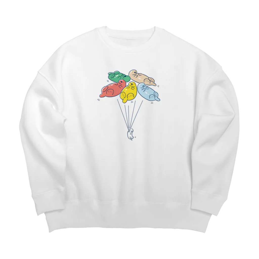 ラッッッコ屋のラッッッコ「バルーン」 Big Crew Neck Sweatshirt