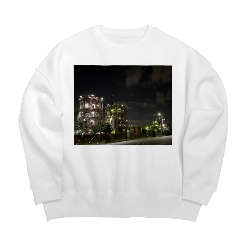 bizのパンクな工場夜景 Big Crew Neck Sweatshirt