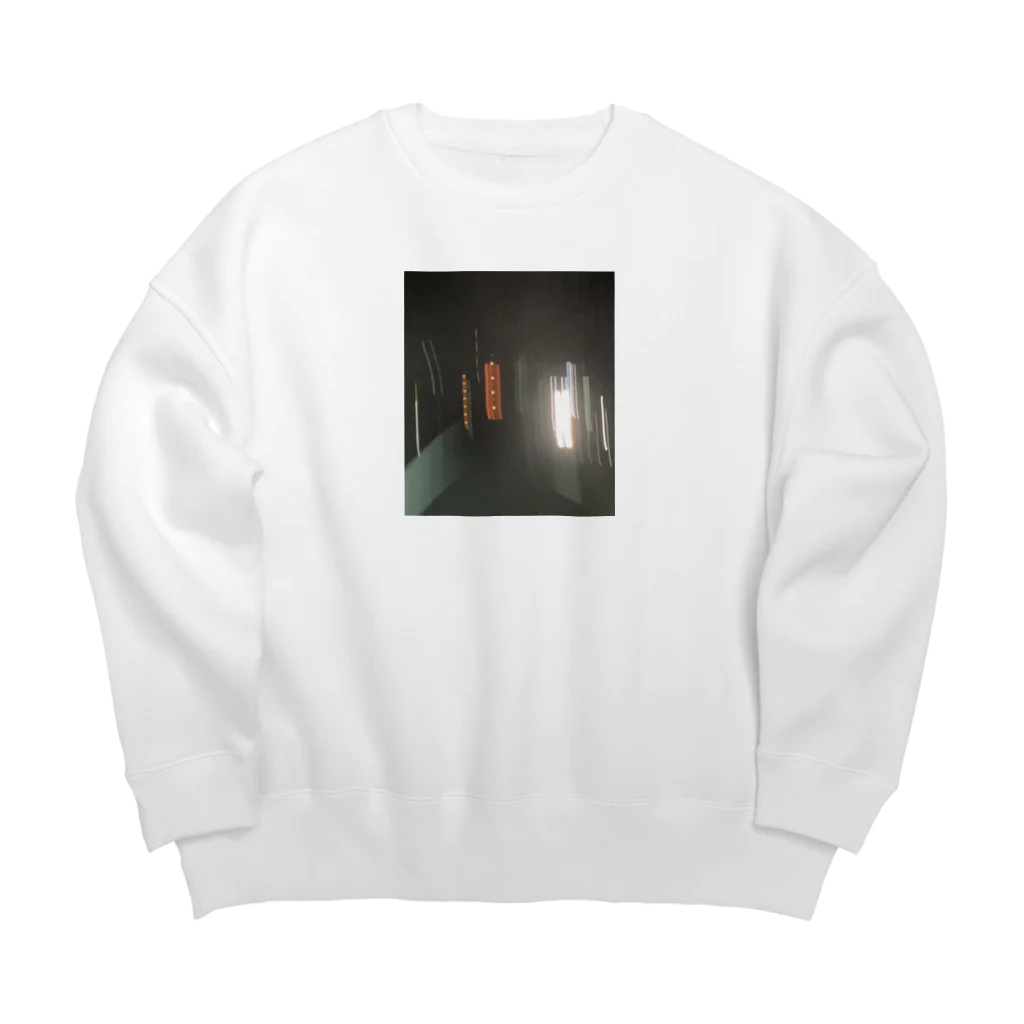 mari_jasmineの街の灯り 映る線 Big Crew Neck Sweatshirt