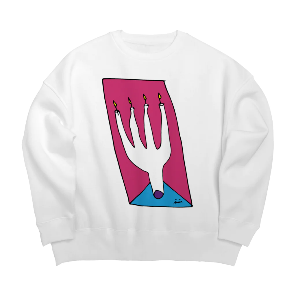 カラフルライフのユビキャンドル Big Crew Neck Sweatshirt