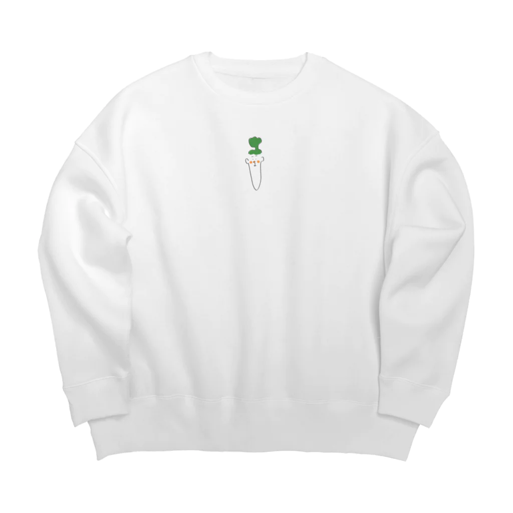 onion soupの人参三 Big Crew Neck Sweatshirt