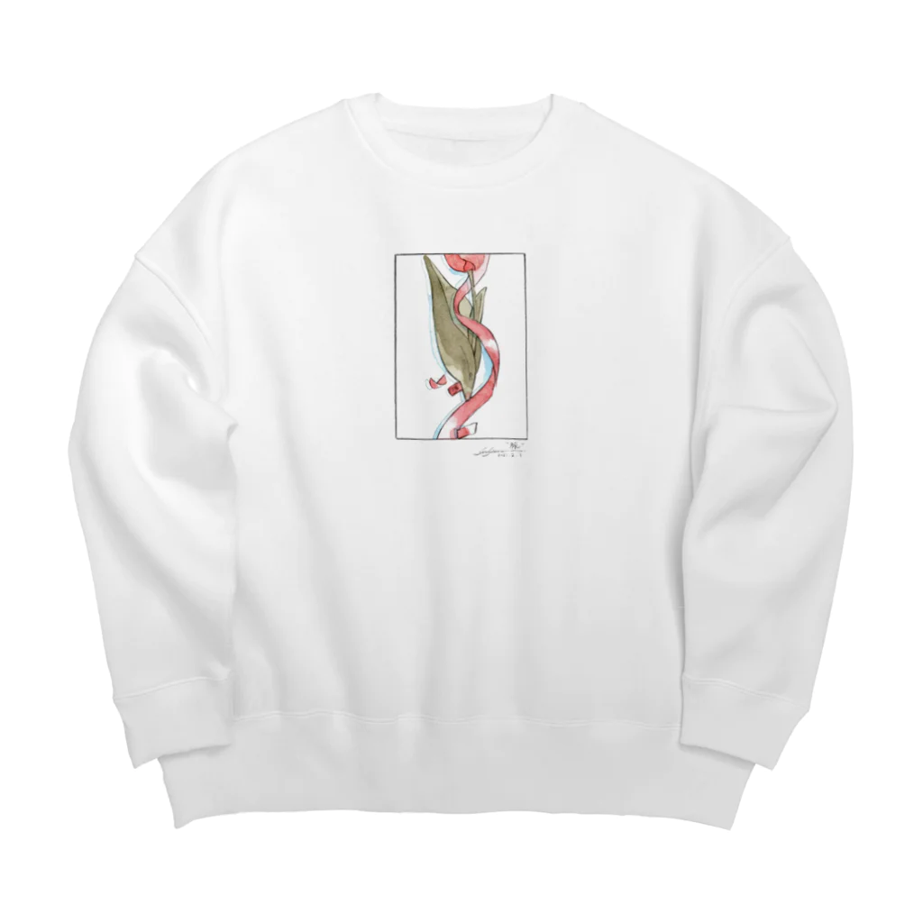 瀬戸すばるの脈. Big Crew Neck Sweatshirt