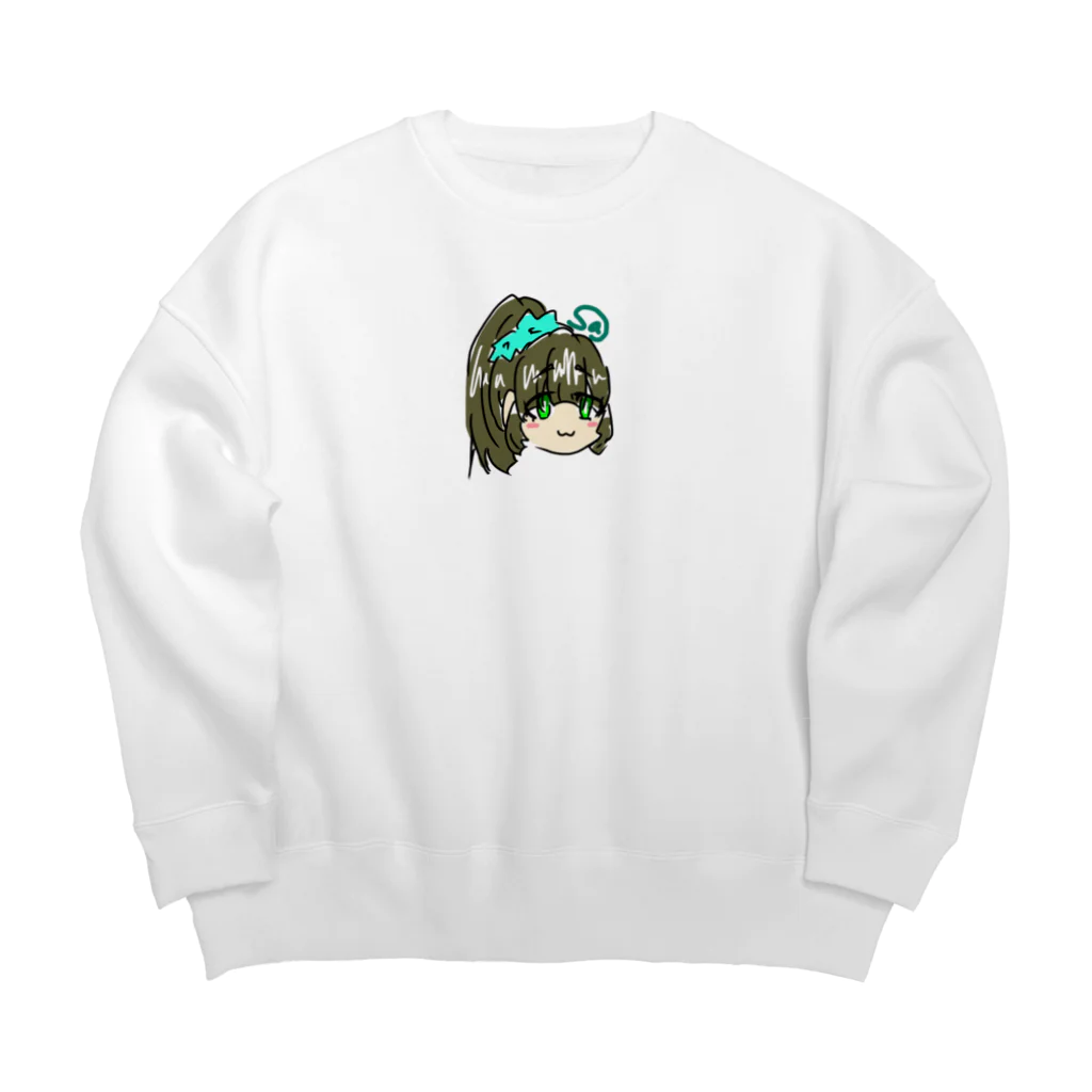 akari_cottoの甲賀ちゃん Big Crew Neck Sweatshirt