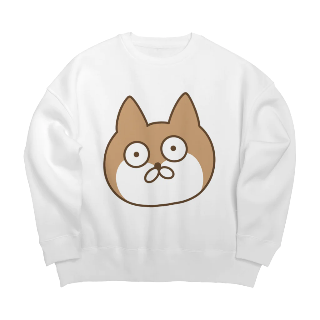 やさしいせかいのぽんこつわんこ Big Crew Neck Sweatshirt