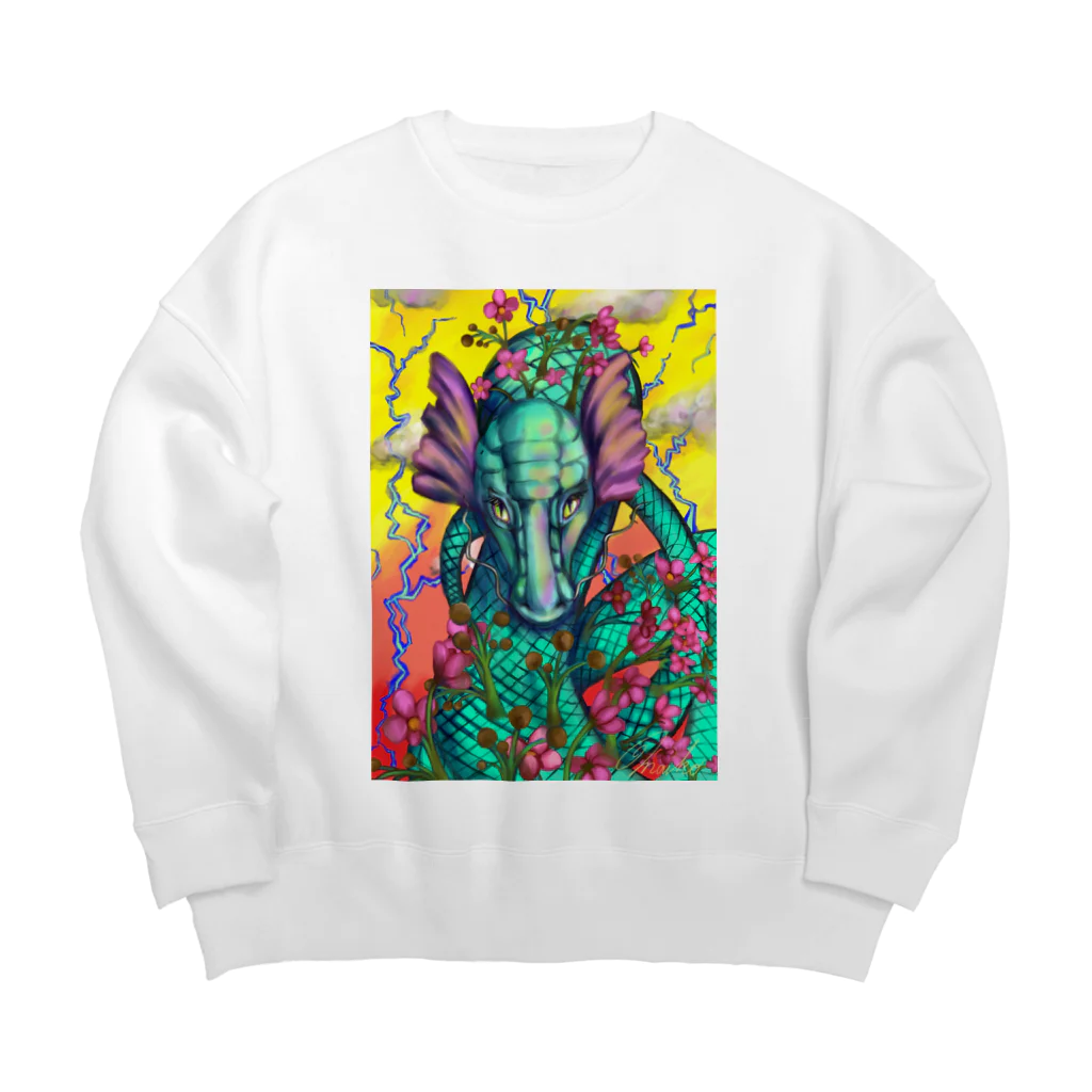 RunartworksのDragonne  ドラゴンヌ Big Crew Neck Sweatshirt