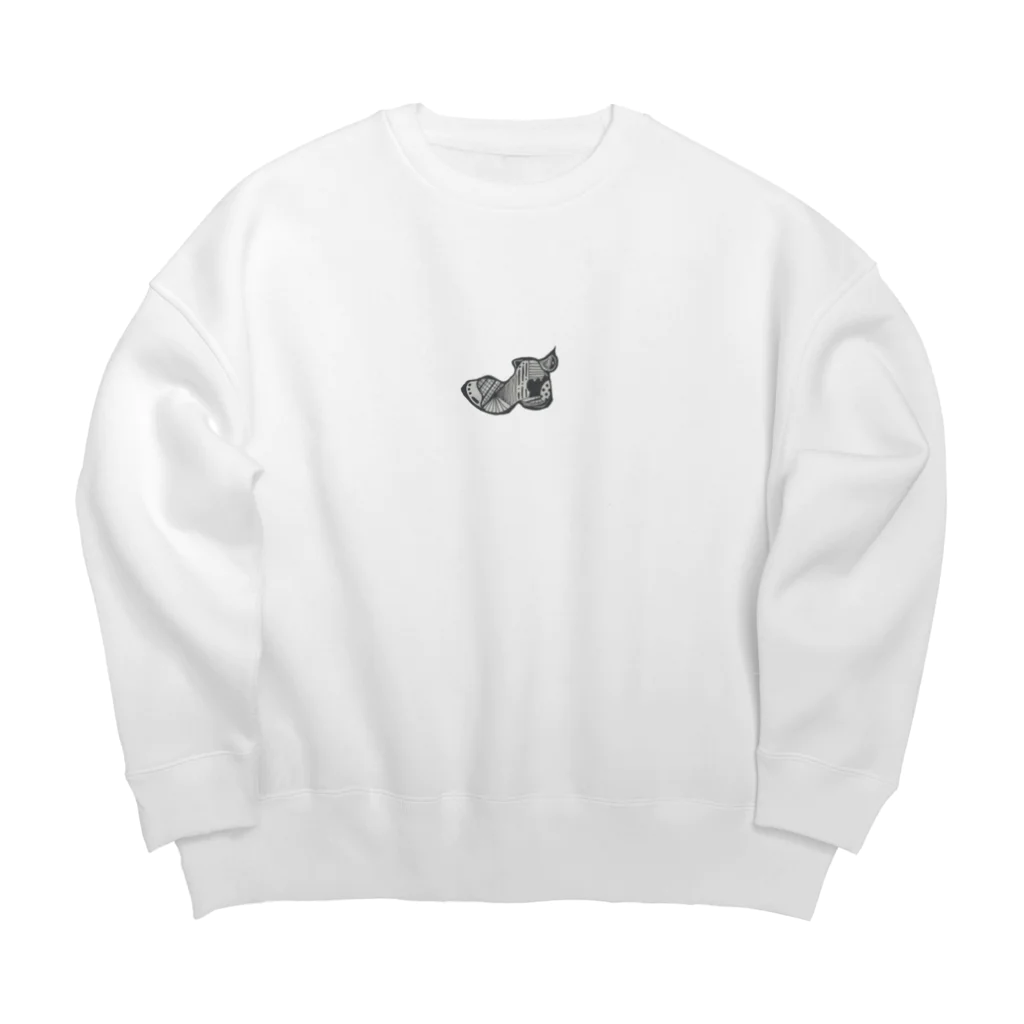 きゆの幾何学シューズモチーフ Big Crew Neck Sweatshirt