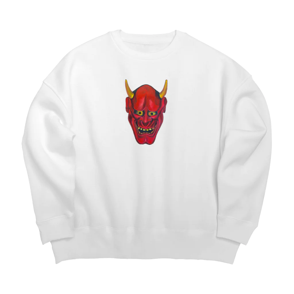 akdawnのHannya  Big Crew Neck Sweatshirt