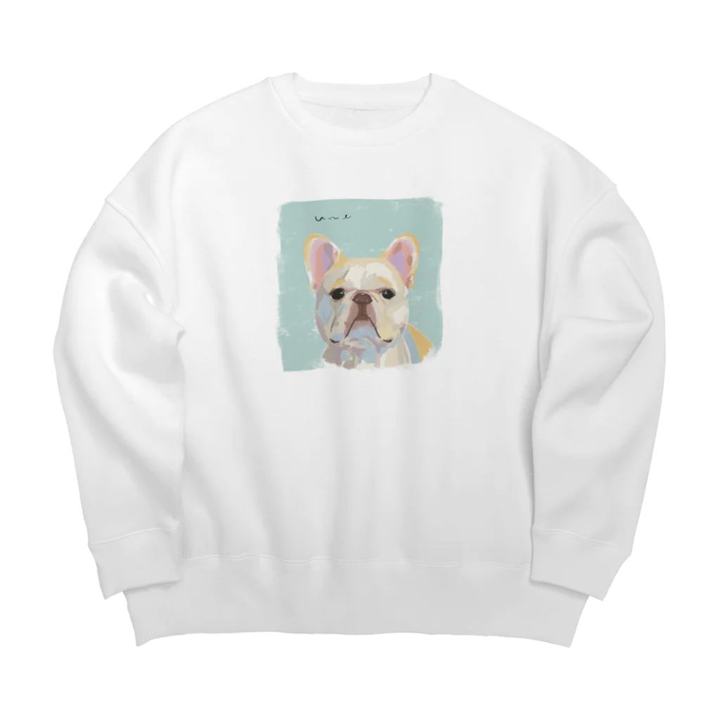 Chiitaのご飯を見つめるウニ Big Crew Neck Sweatshirt