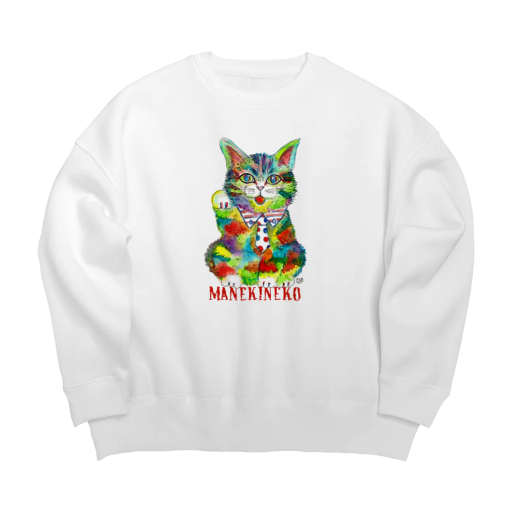 NobigaoのMANEKINEKO Big Crew Neck Sweatshirt