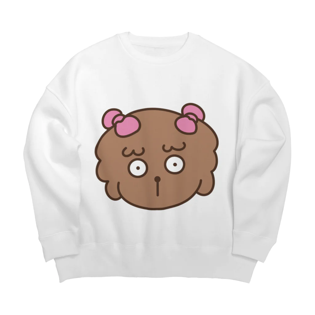 やさしいせかいのぽんこつわんこ Big Crew Neck Sweatshirt