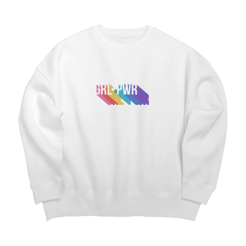 tomoruyのGirl power Big Crew Neck Sweatshirt