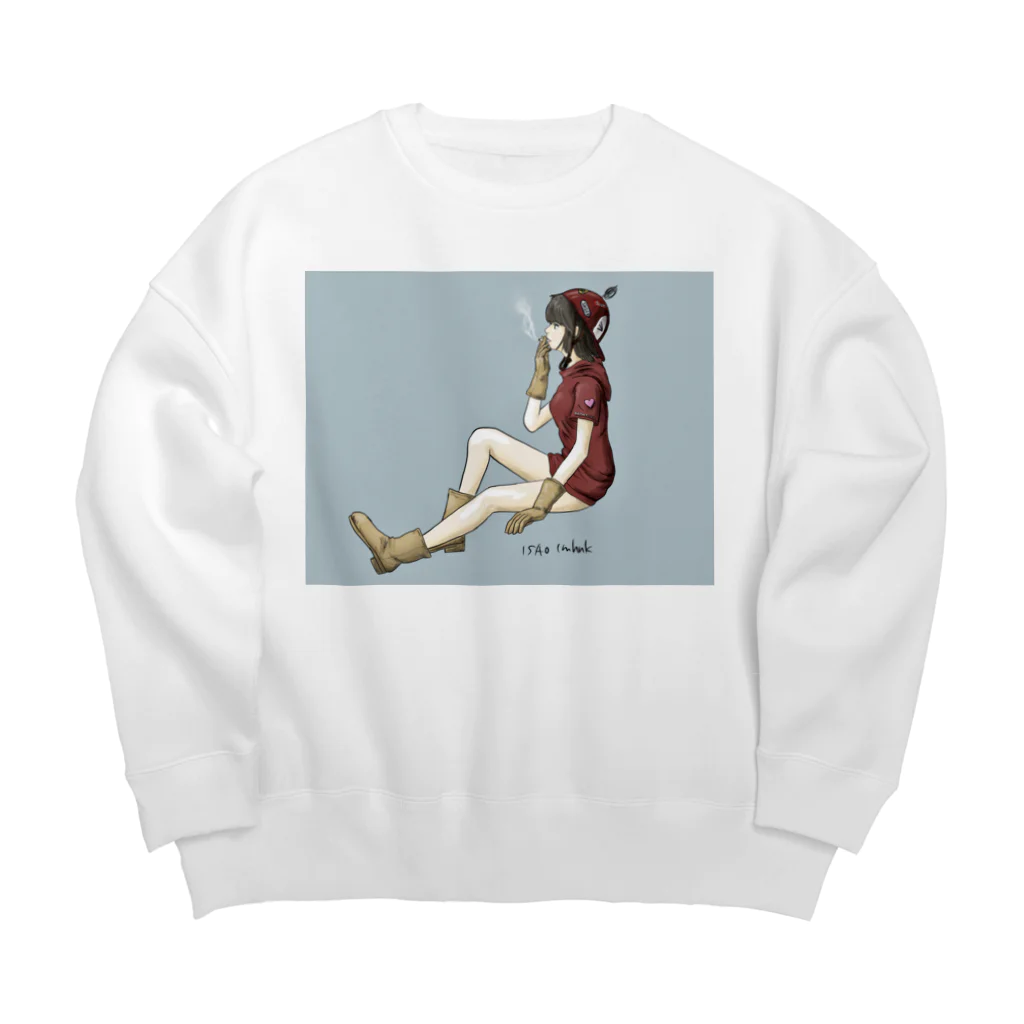 isao_imhnkのがんばれロボコン Big Crew Neck Sweatshirt