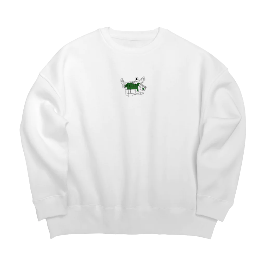 現代アートのワニステ Big Crew Neck Sweatshirt