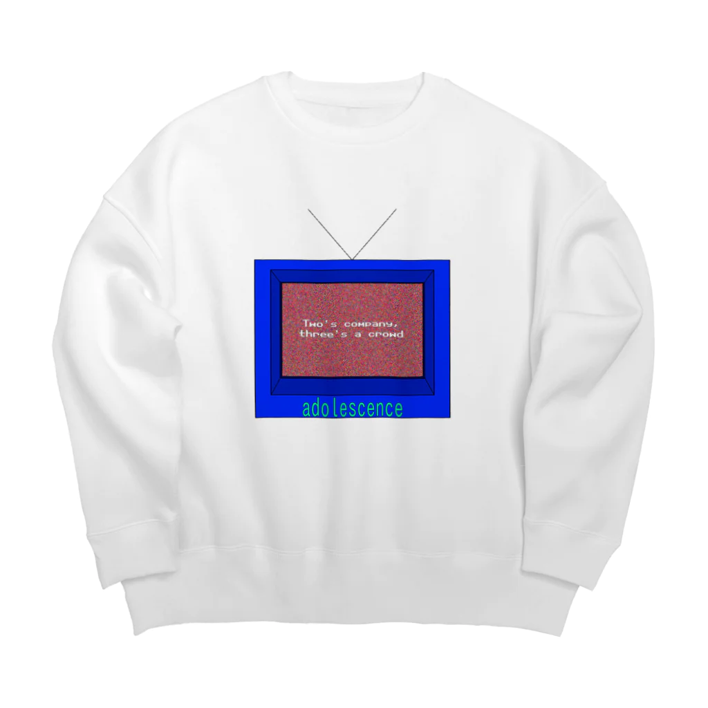 うわー！！！の砂嵐 Big Crew Neck Sweatshirt