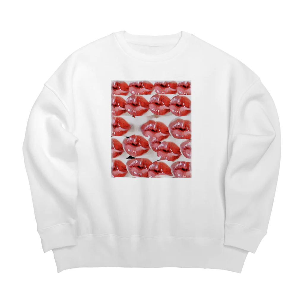 MIYUU STOREのMIYUU's lips ver. Big Crew Neck Sweatshirt