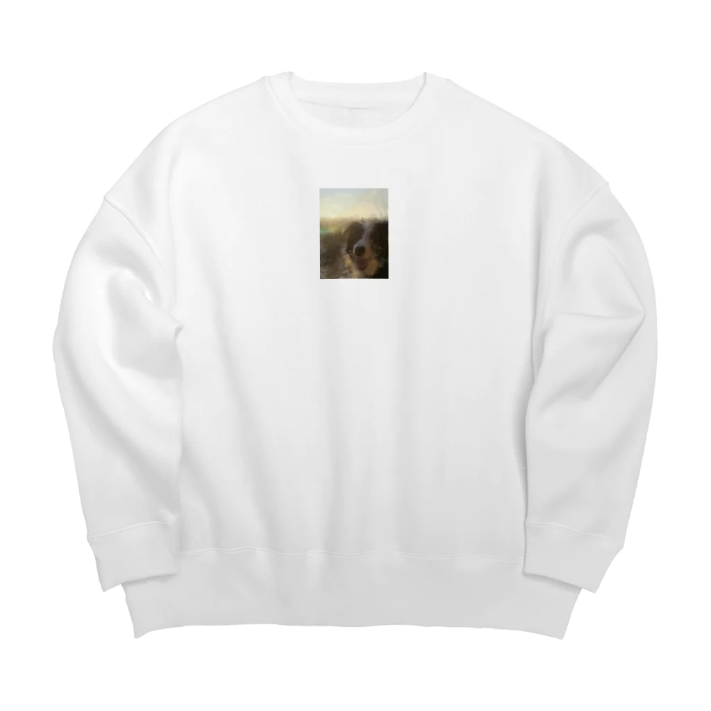 ボーダーコリーのれんのボーダーコリー2 Big Crew Neck Sweatshirt