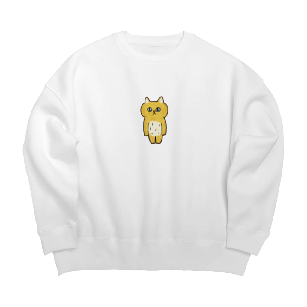 yuuhiのおみせのシュールなネコ Big Crew Neck Sweatshirt