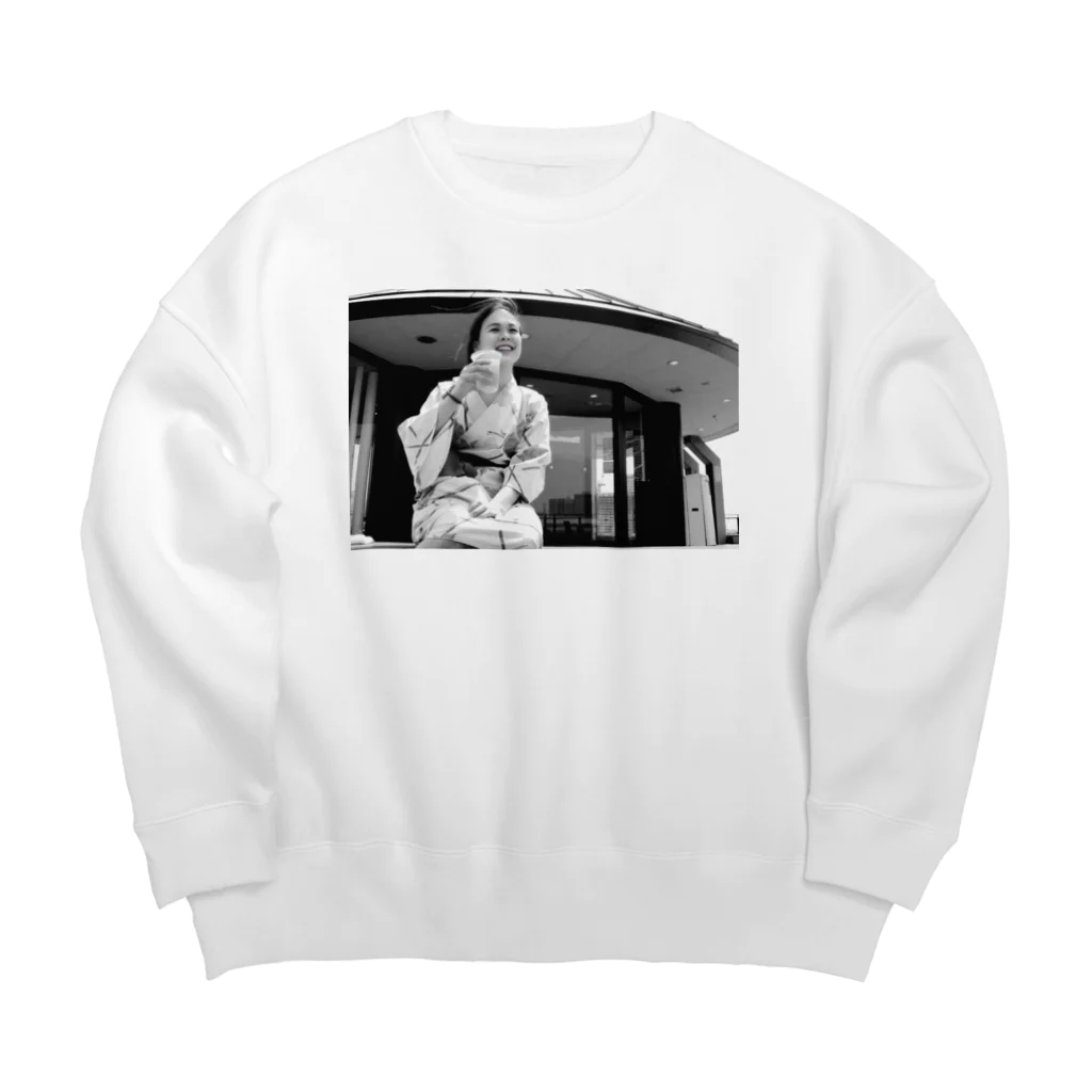 Redbabyのぷはぁっ Big Crew Neck Sweatshirt