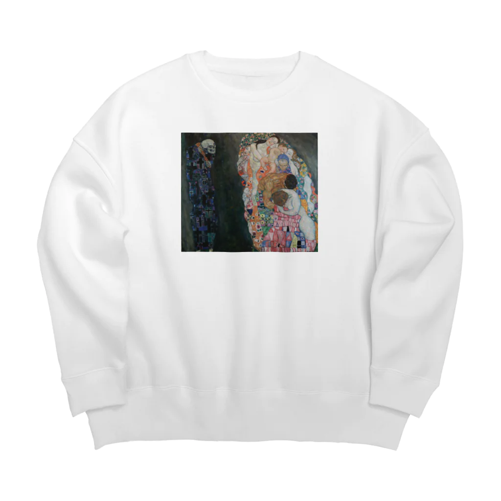 art-standard（アートスタンダード）の グスタフ・クリムト（Gustav Klimt） / 『死と生』（1915年） Big Crew Neck Sweatshirt