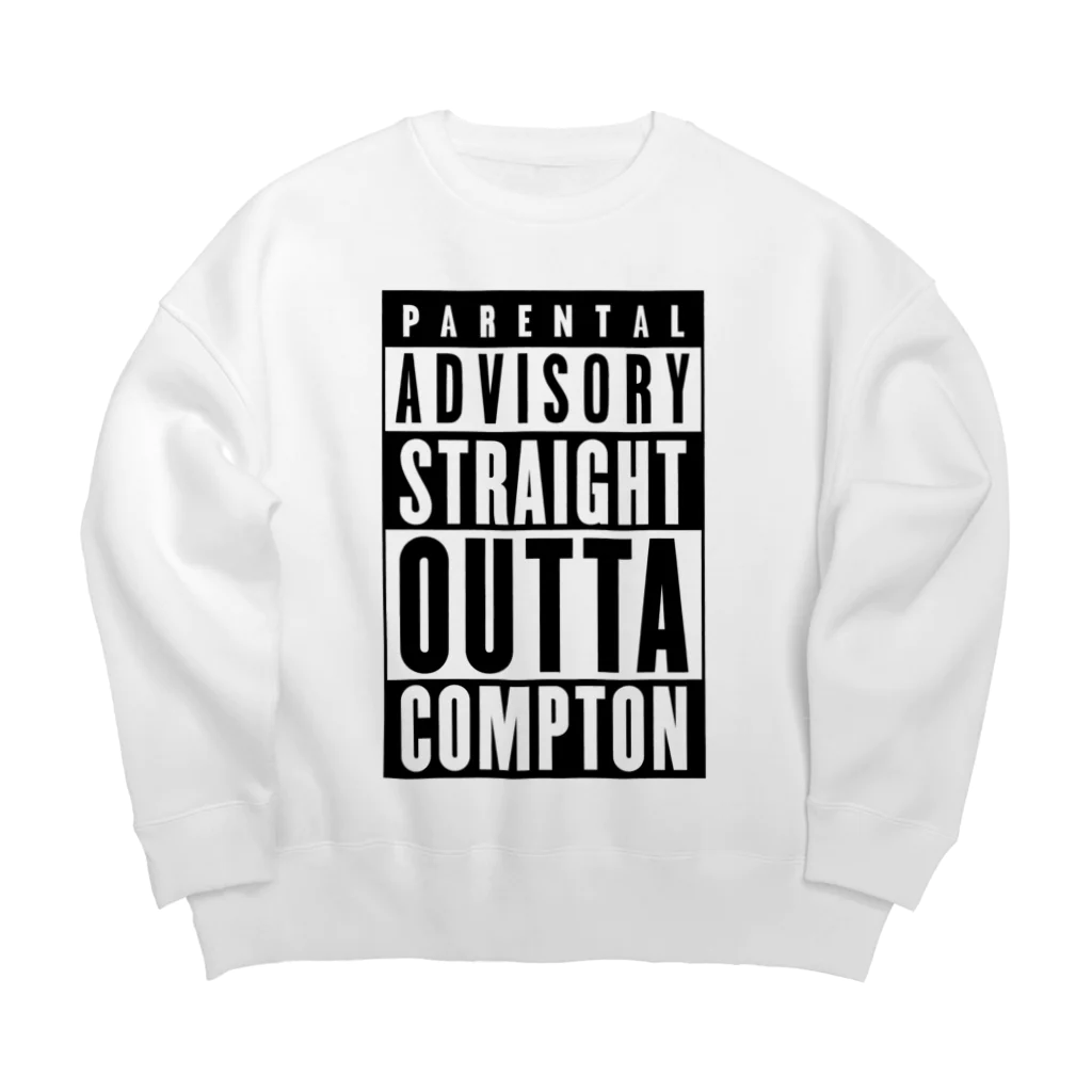 DRIPPEDのPARENTAL ADVISORY STRAIGHT OUTTA COMPTON-ペアレンタル・アドバイザリー・ストレイト・アウタ・コンプトン- ボックスロゴ Big Crew Neck Sweatshirt