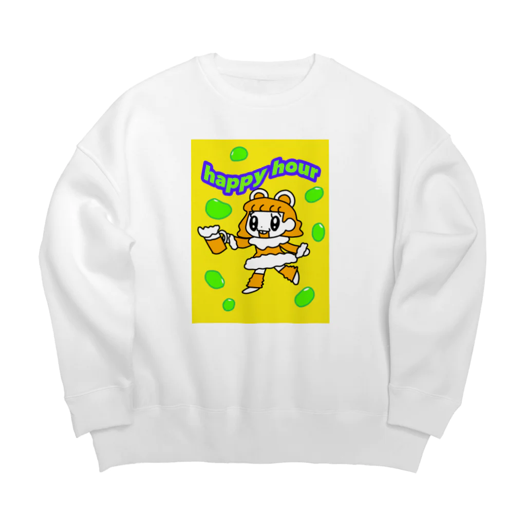 あずあず商店のhappyhour Big Crew Neck Sweatshirt