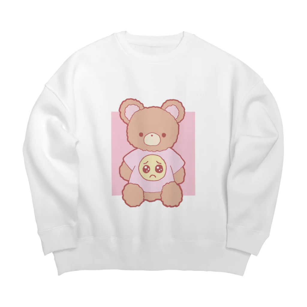 かわいいもののおみせ　いそぎんちゃくのぴえんTシャツくまさん Big Crew Neck Sweatshirt