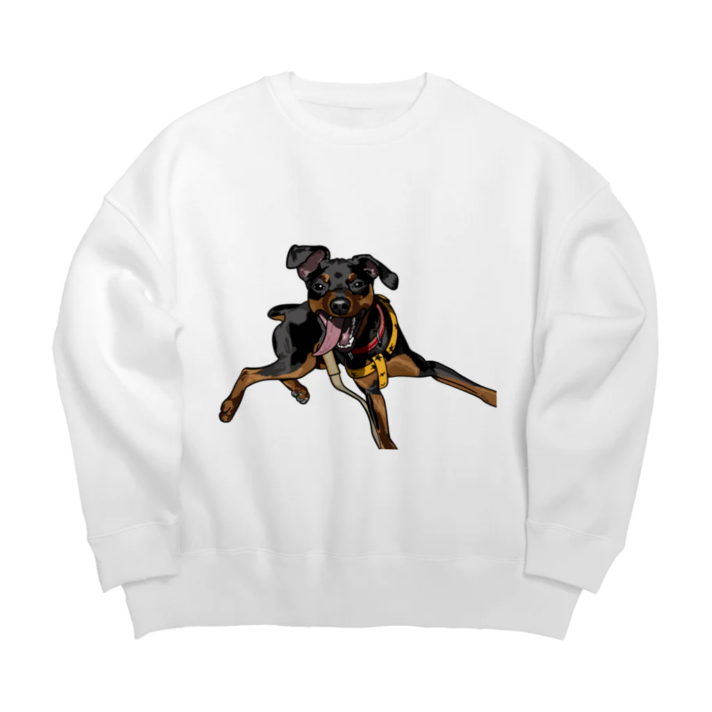 ミニピン ジロのミニピン　ジロすえっと Big Crew Neck Sweatshirt