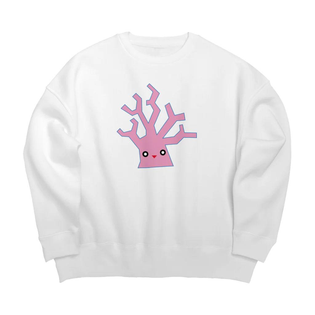 ゴロニャーのダサT屋さんのサンゴの日 対応グッズ サンゴくん Big Crew Neck Sweatshirt